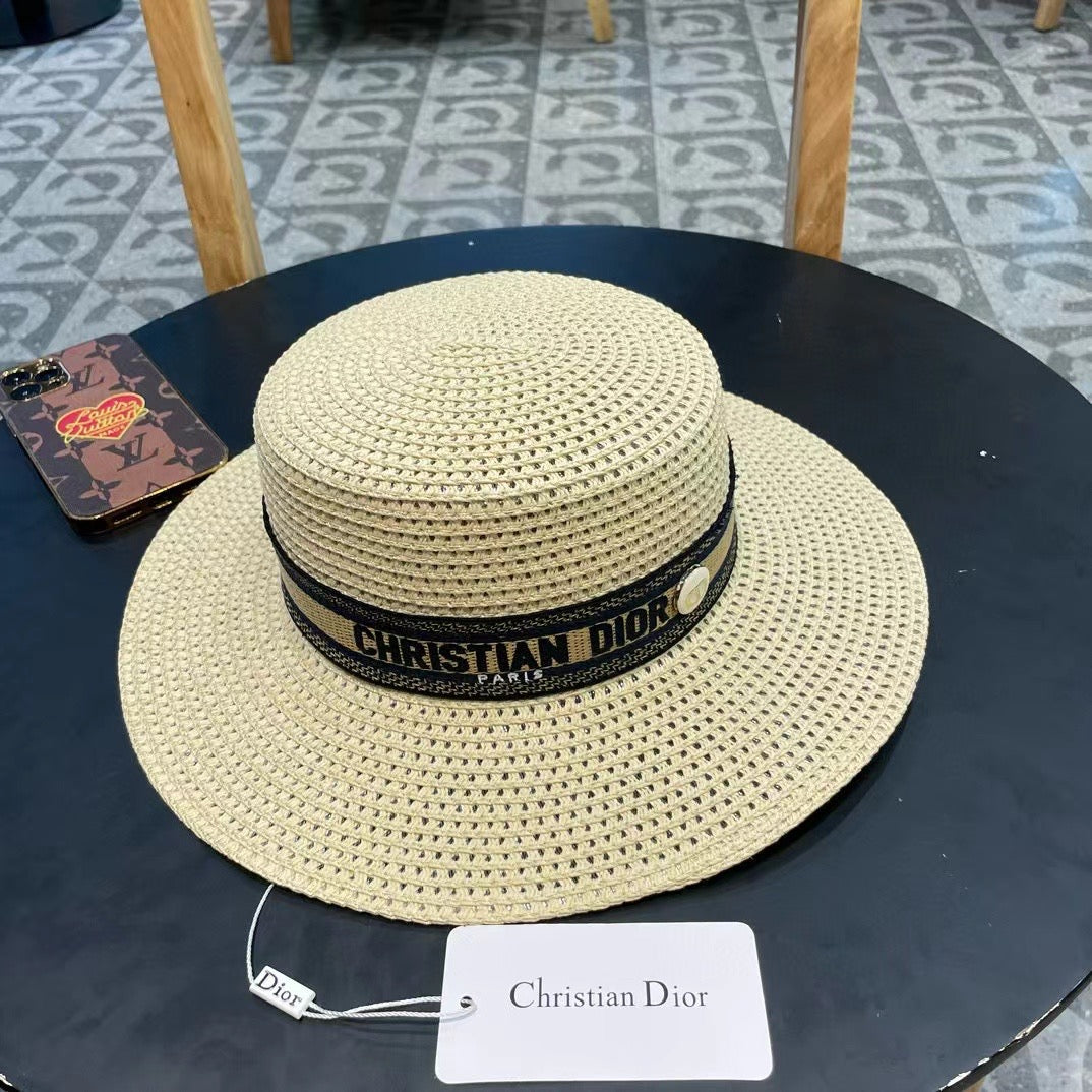 Dior Logo Straw Hat 219084