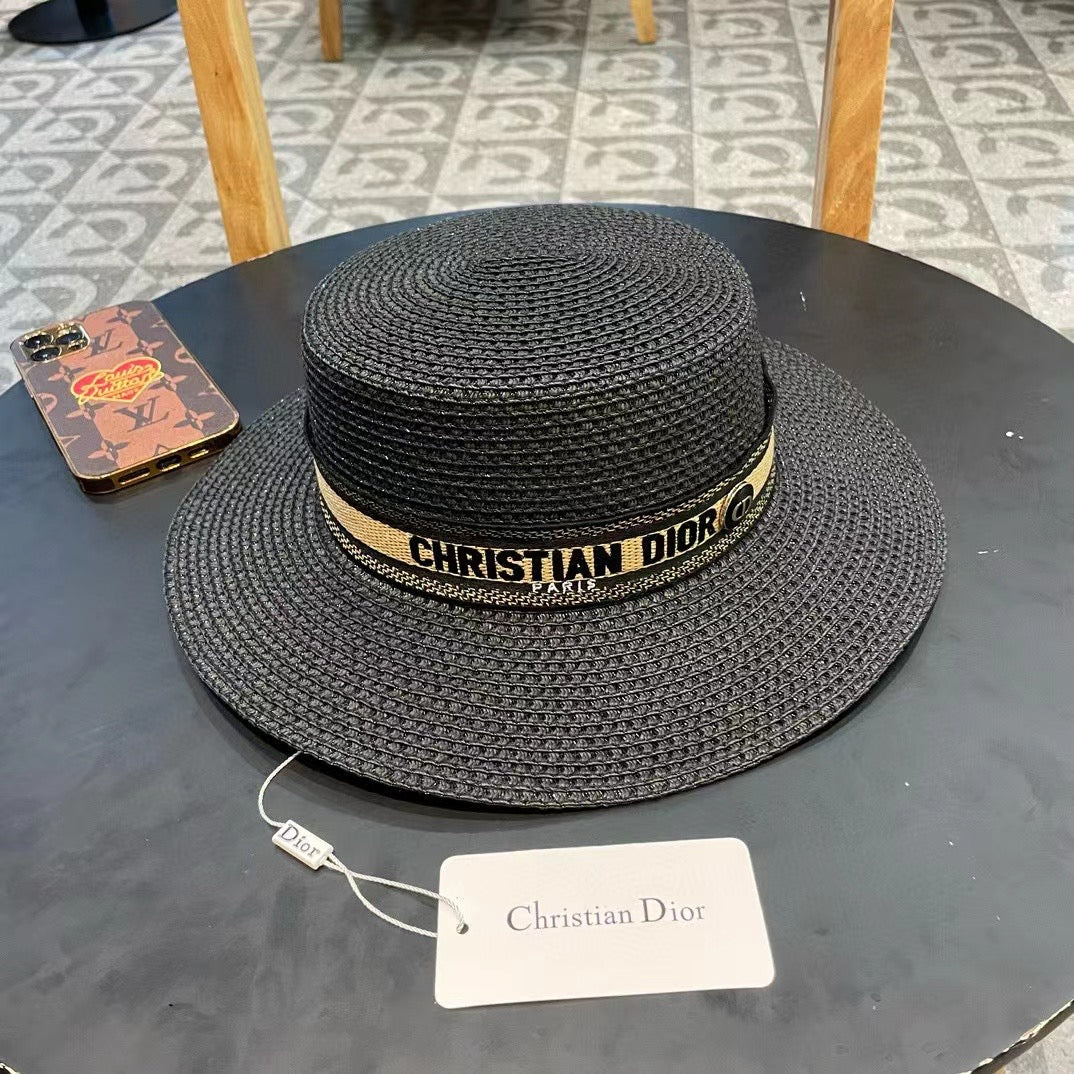 Dior Logo Straw Hat 219084