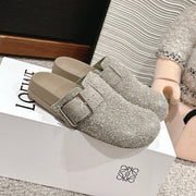 Loewe 25 Ease Buckle Mule Mutilcolor Suede