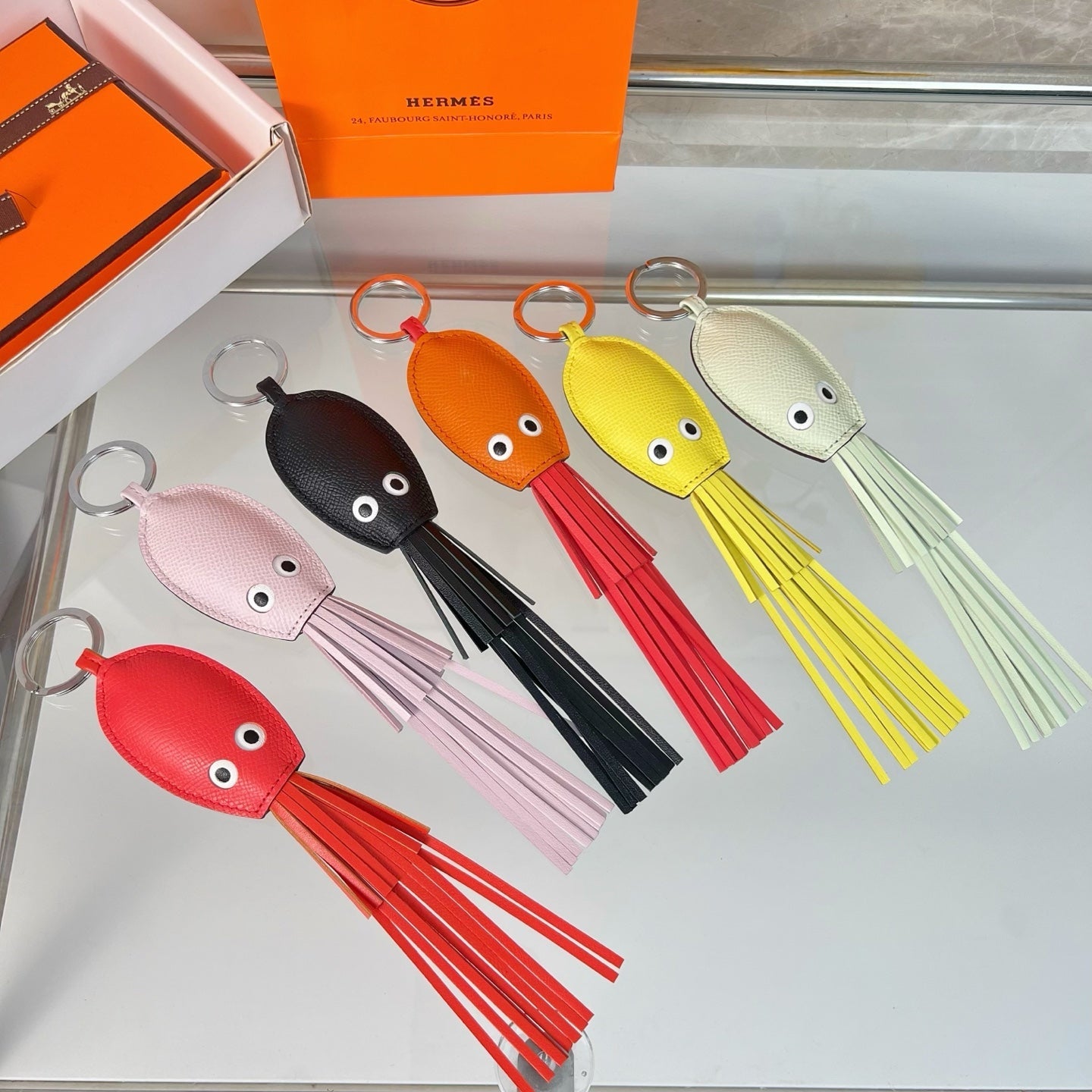 HM Octopus Charm Calfskin