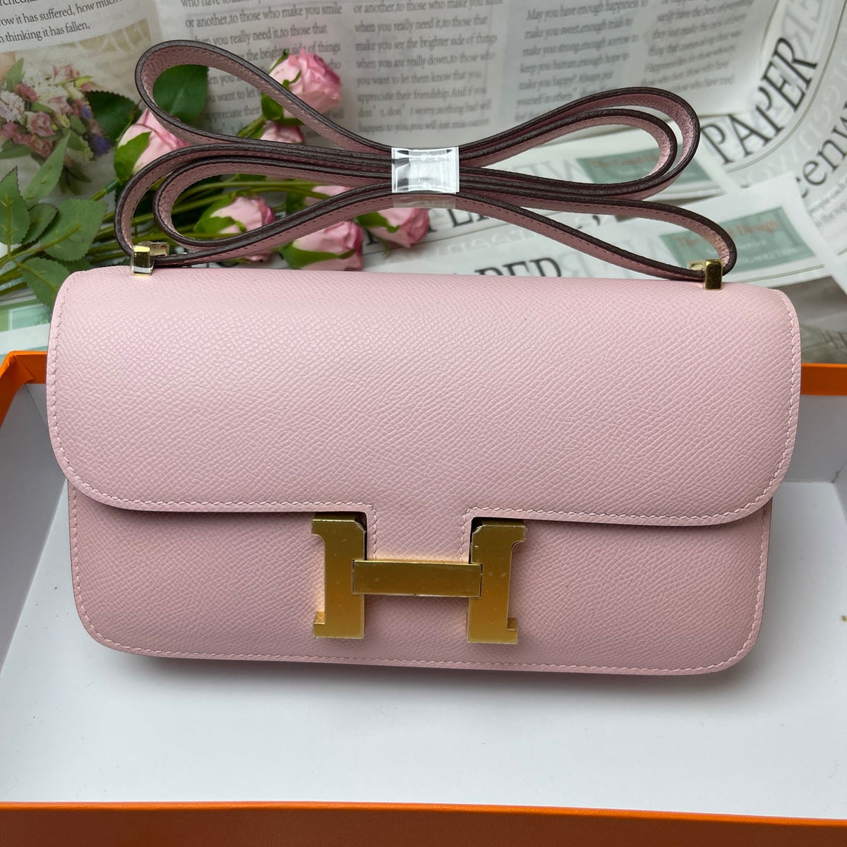 High-end Hermes 2026 Constance Elan 24cm Bag Epsom Leather 3