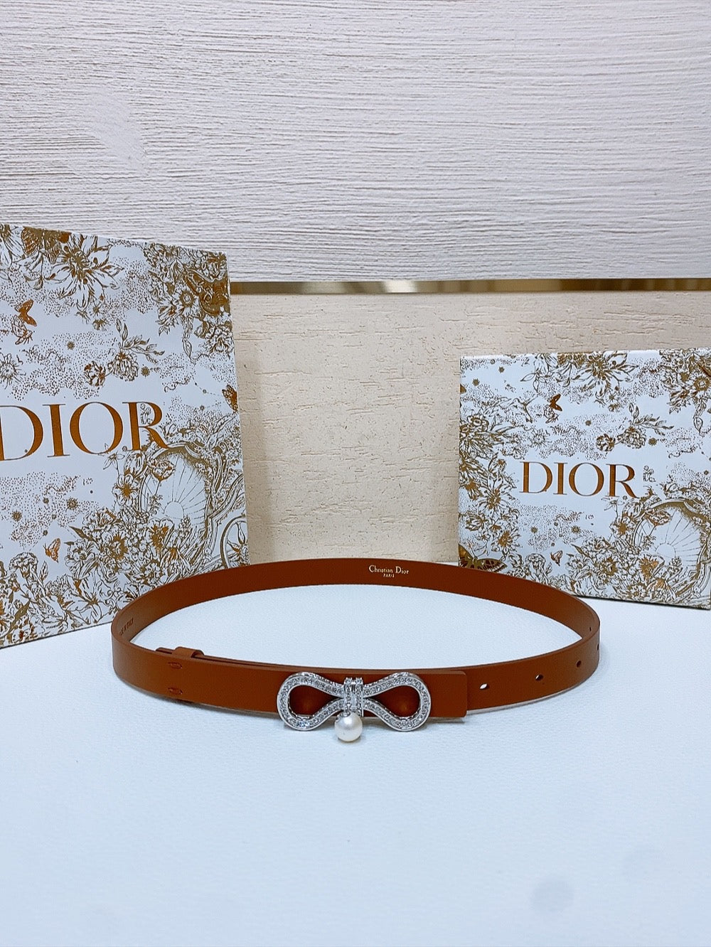 Dior 2026 Le Nœud de Dior Belt 1.8cm Calfskin