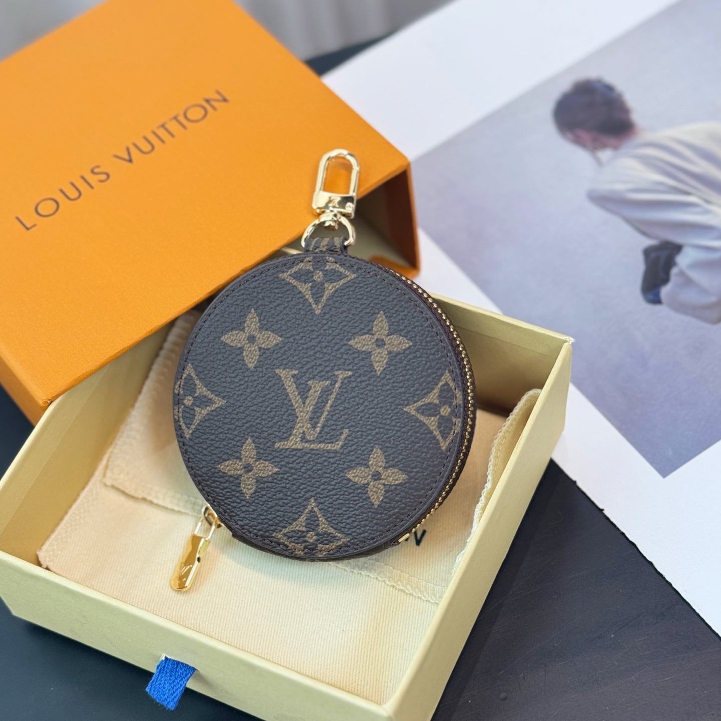 LV Vivienne Round Coin Purses Charm