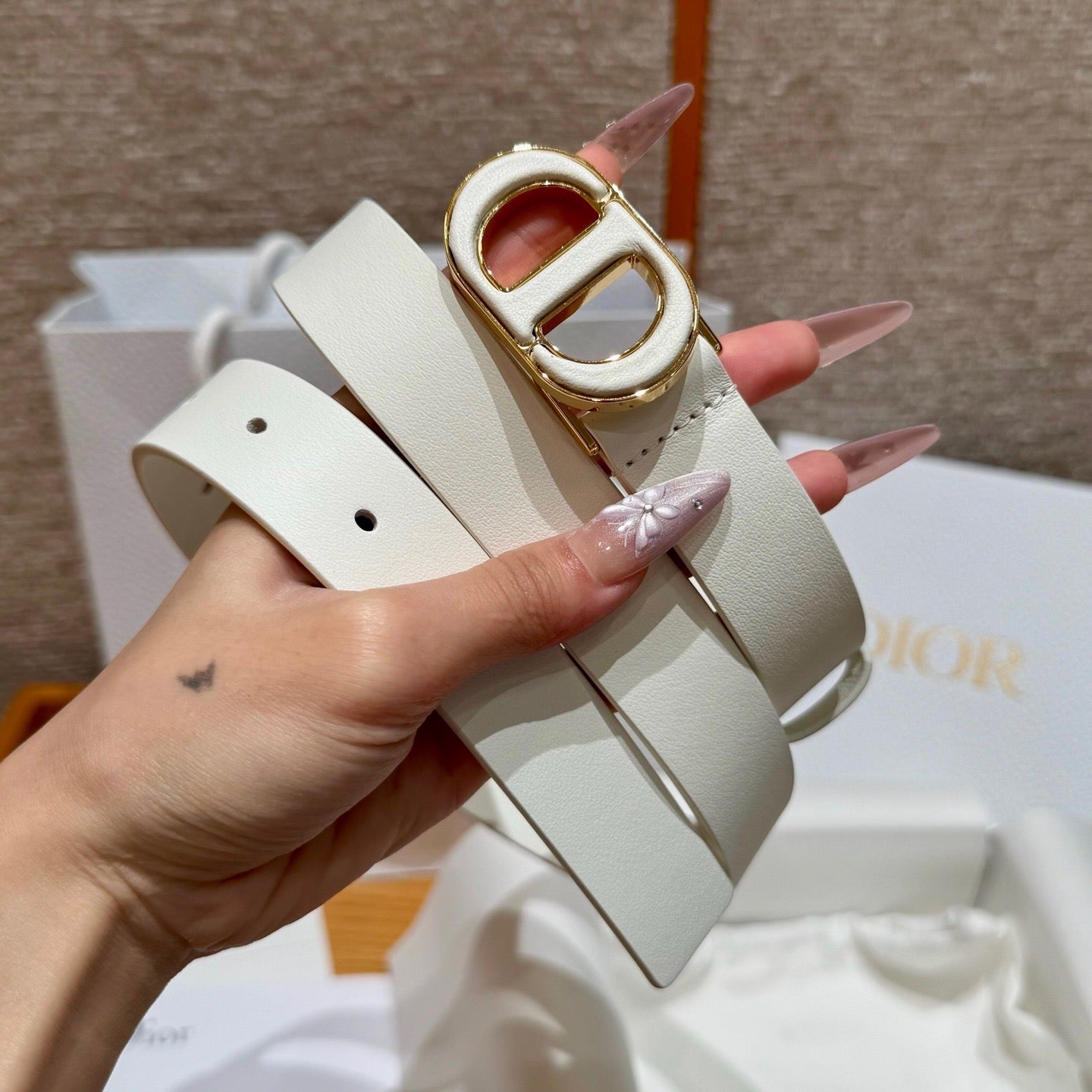 Dior 2026Reversible Saddle Belt 2.5cm Smooth Calfskin