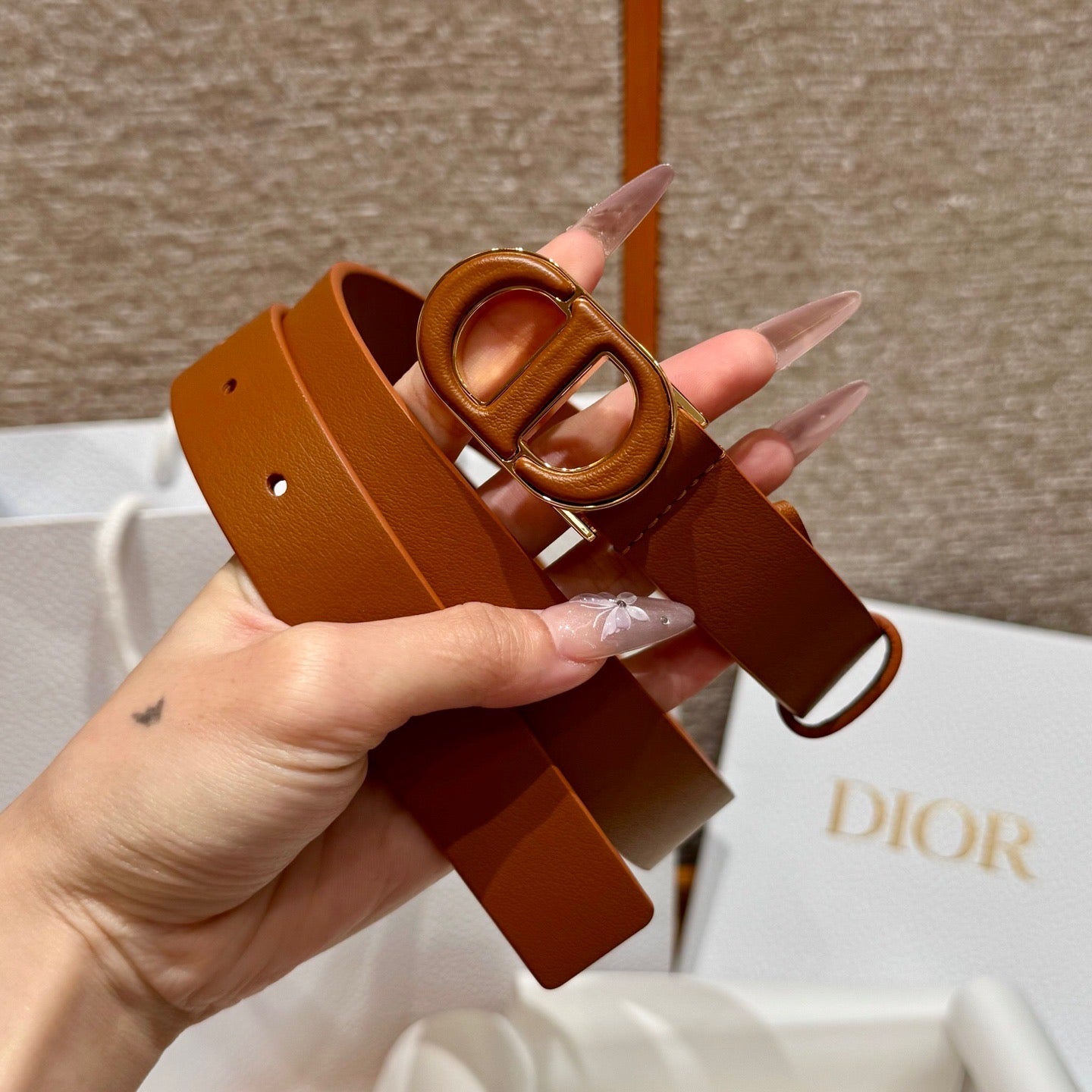 Dior 2026Reversible Saddle Belt 2.5cm Smooth Calfskin