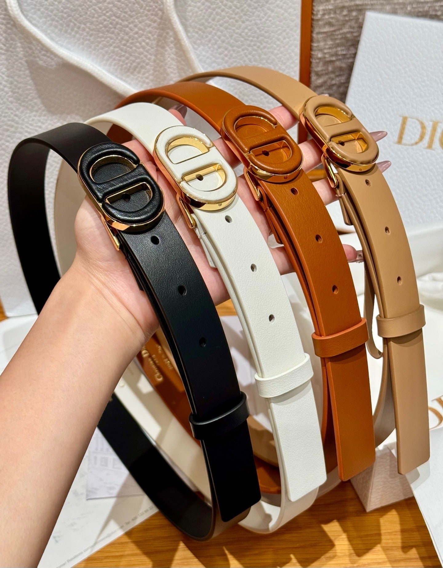 Dior 2026Reversible Saddle Belt 2.5cm Smooth Calfskin