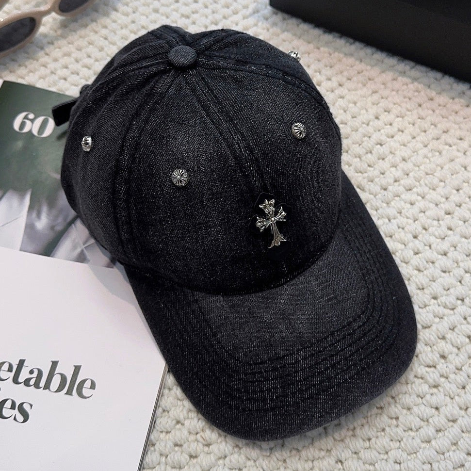 Chrome Hearts Denim Baseball Cap Hat 454131