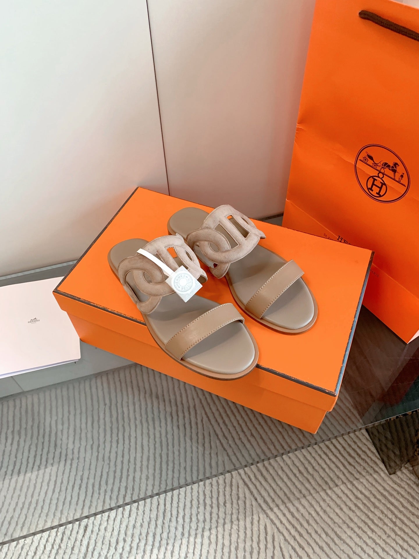 Hermes 2026 Lagune Sandal Sheepskin 698315