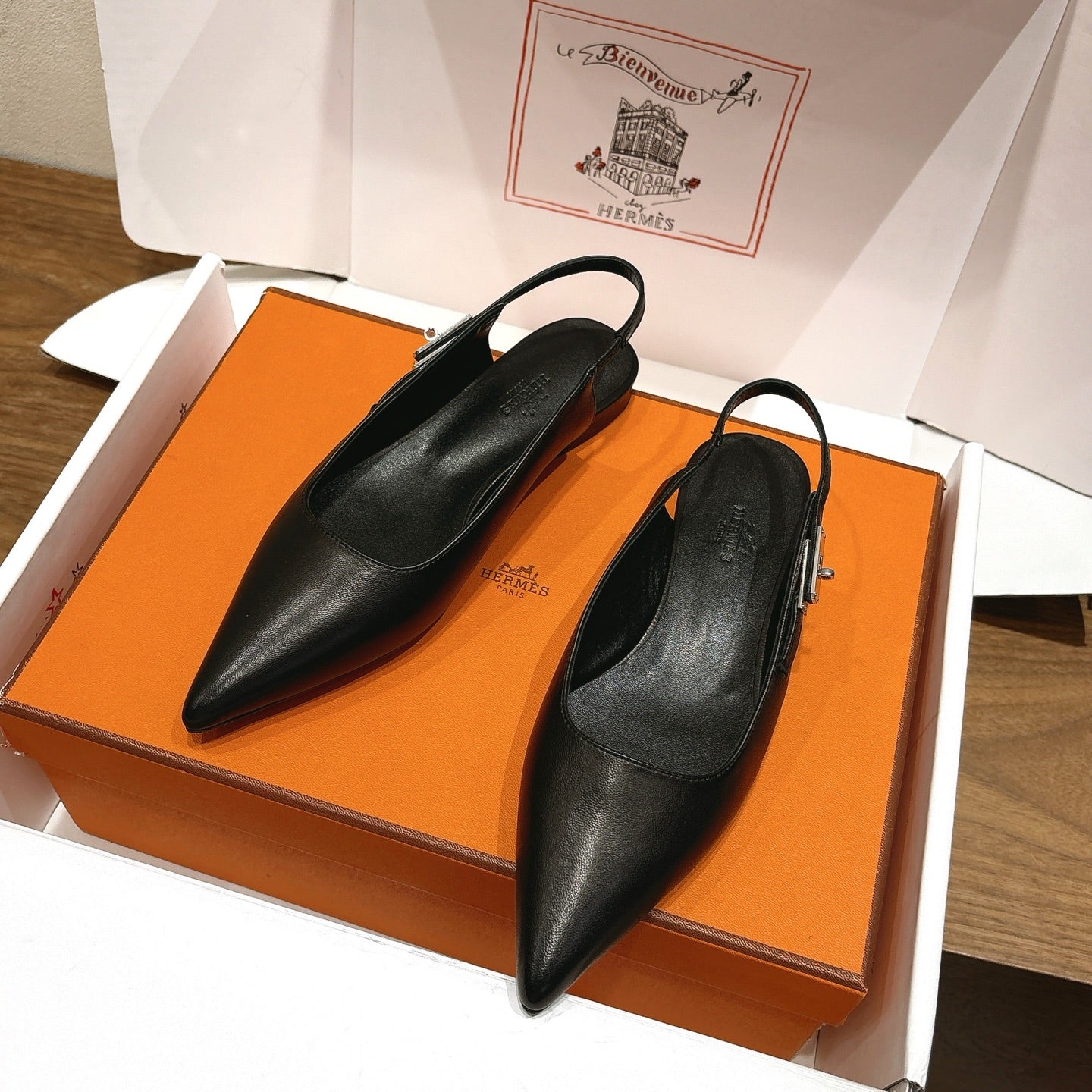 Hermes 2026 Lovely Slingback Flat Calfskin 774720