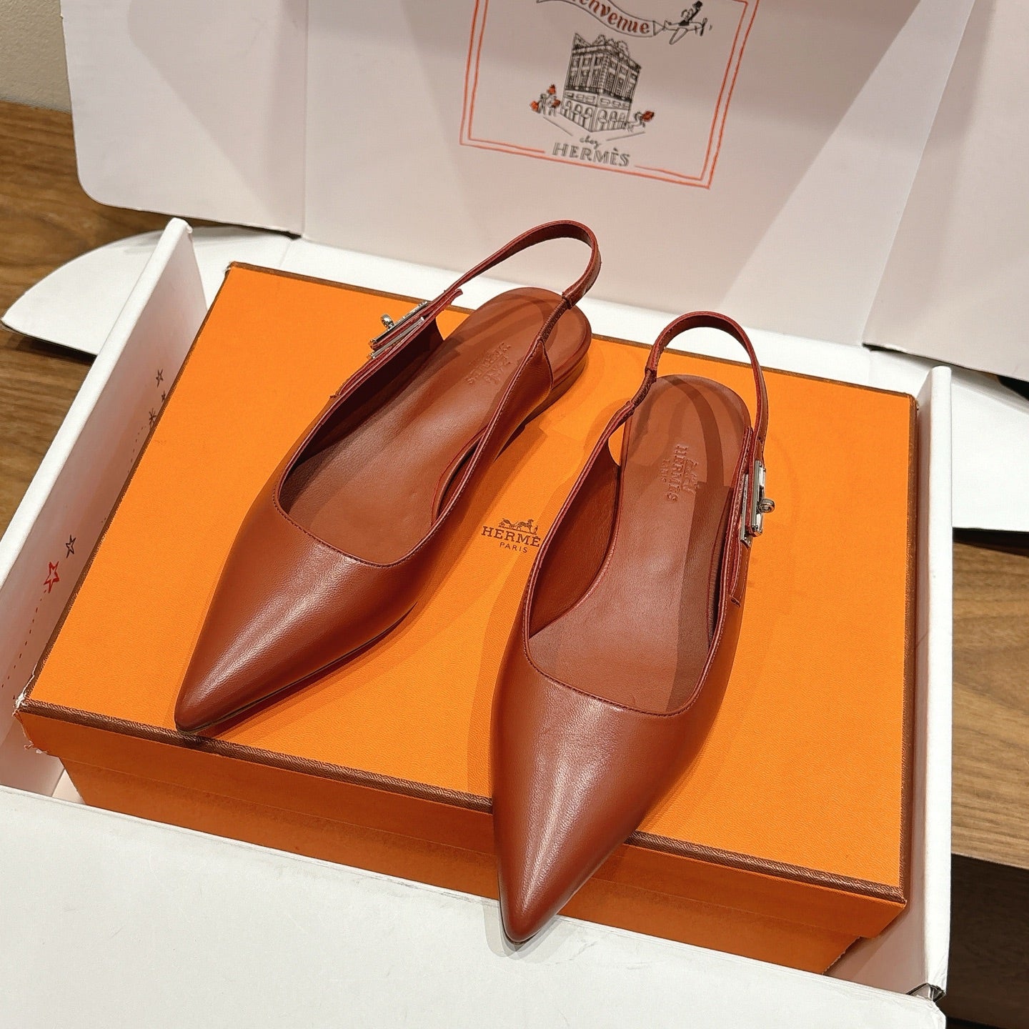 Hermes 2026 Lovely Slingback Flat Calfskin 774720