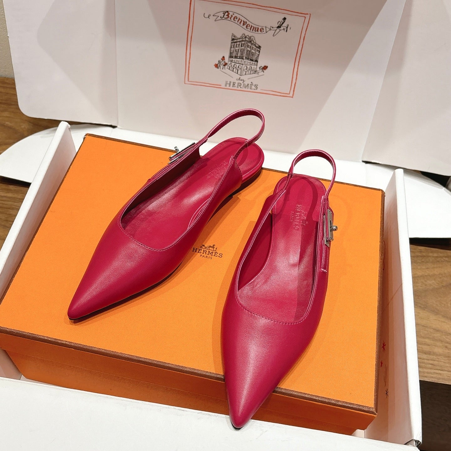 Hermes 2026 Lovely Slingback Flat Calfskin 774720