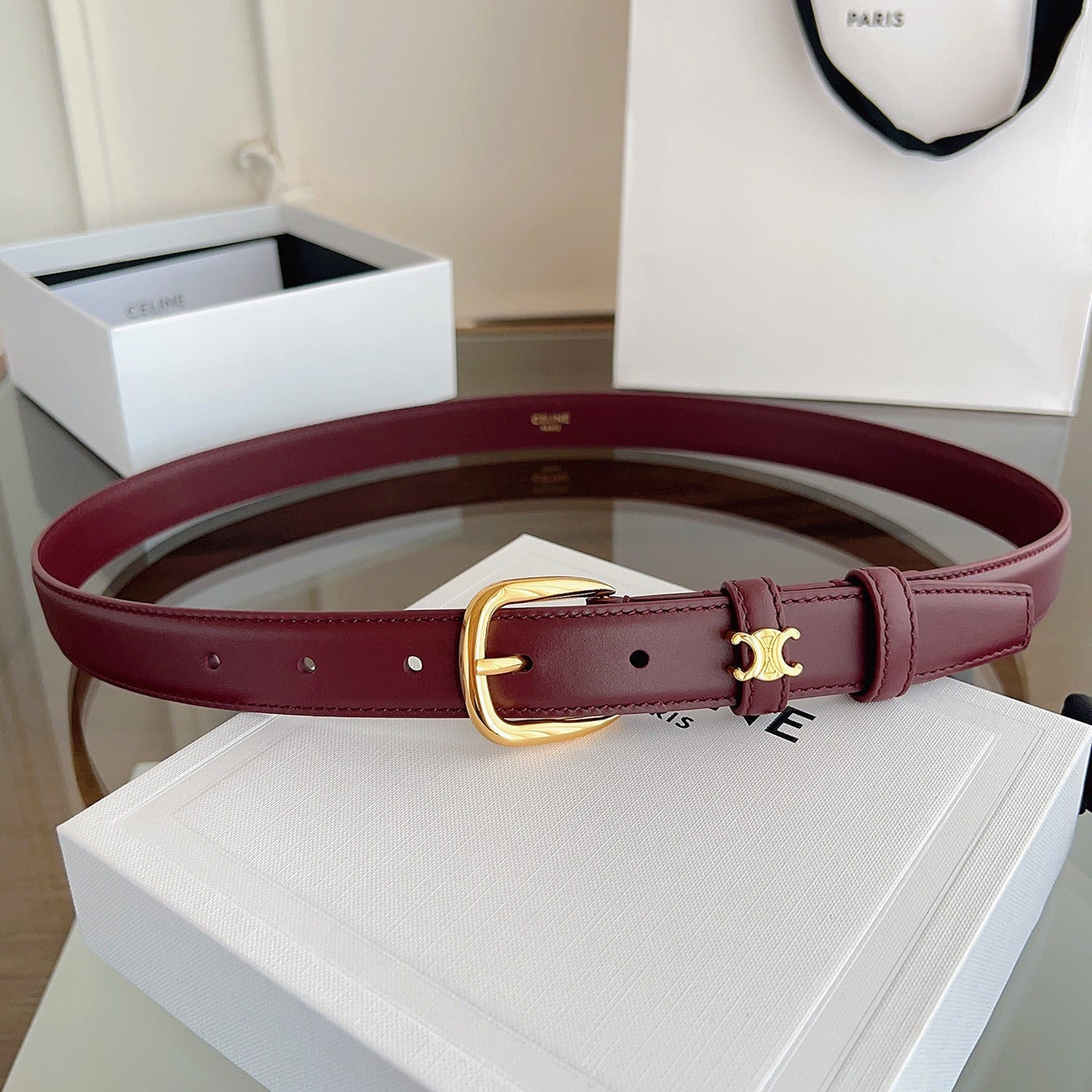 Celine 2026 Vivienne Belt Leather 194277