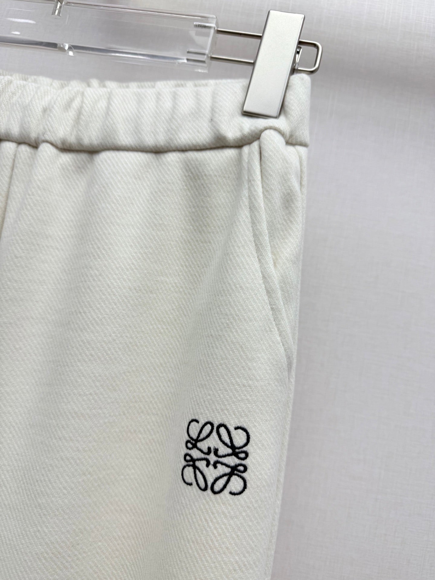 Loewe 2025 Trouser Black and White Polyester 323773