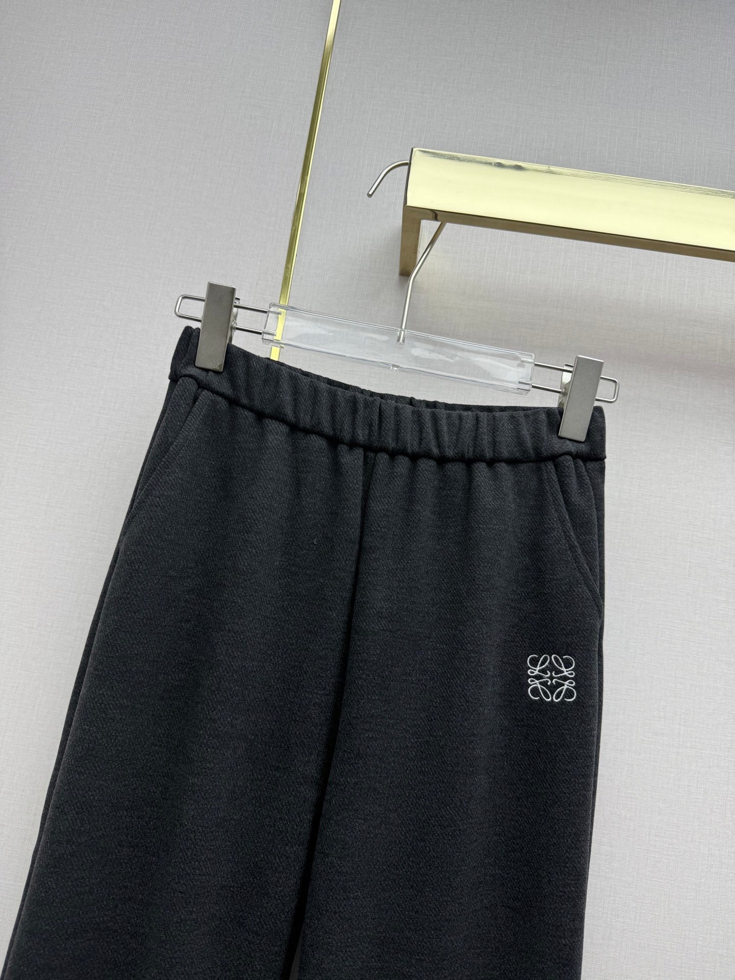 Loewe 2025 Trouser Black and White Polyester 323773