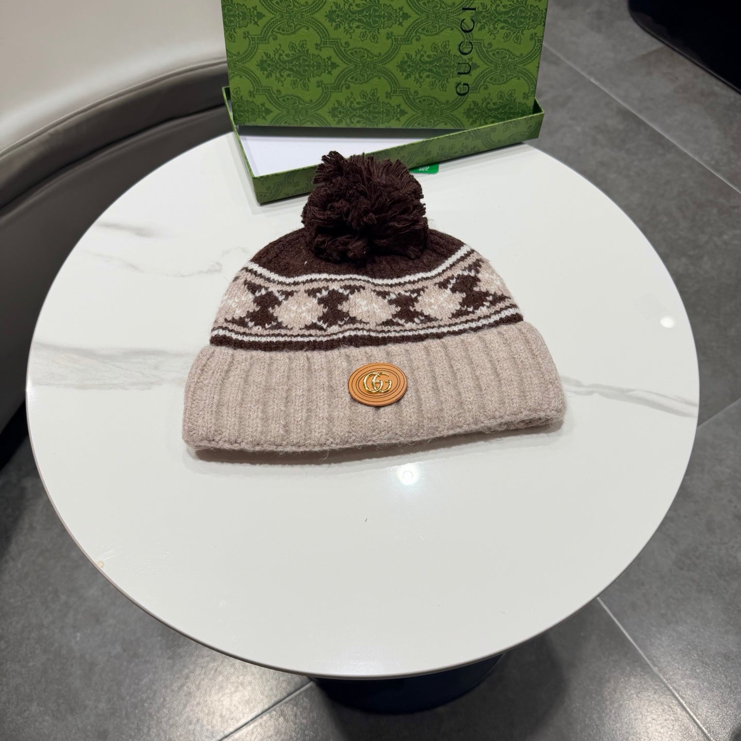 Gucci Wool Blend Knitted Hat 447961