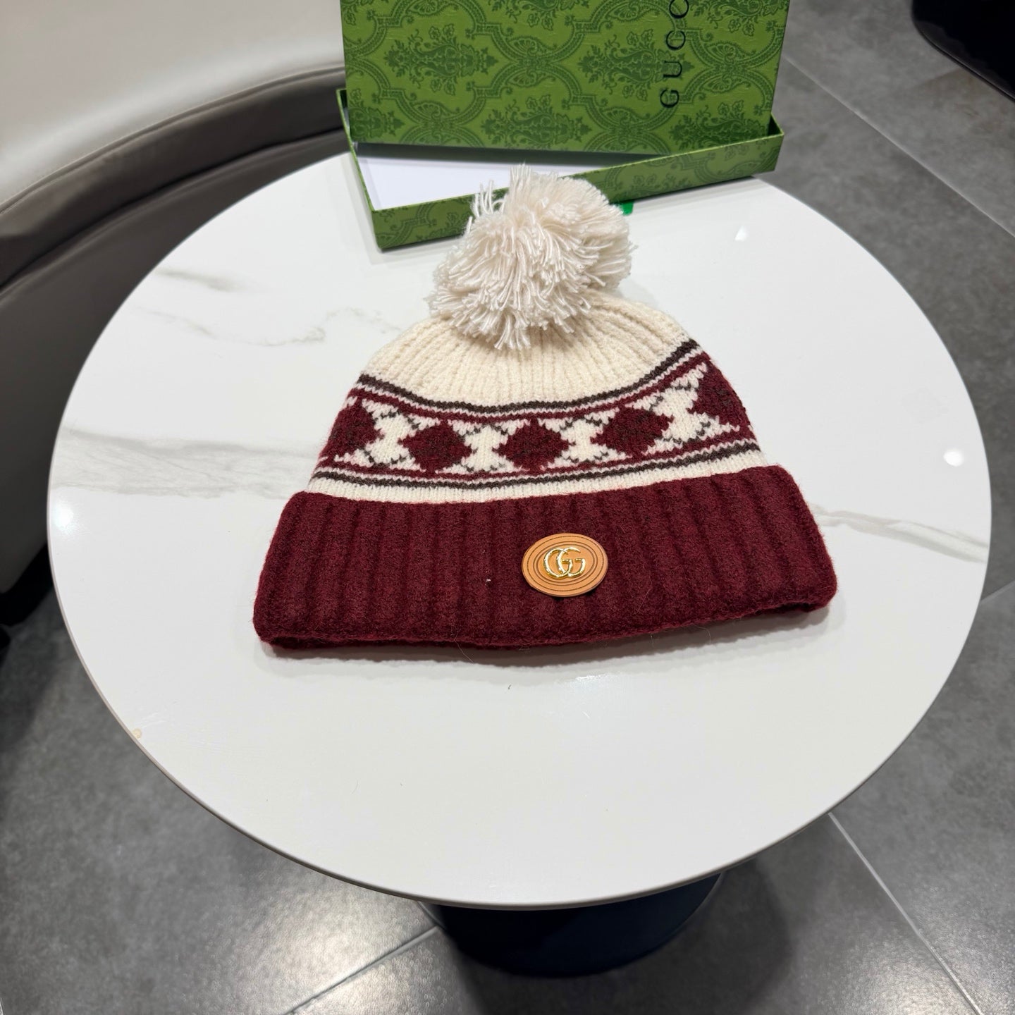 Gucci Wool Blend Knitted Hat 447961