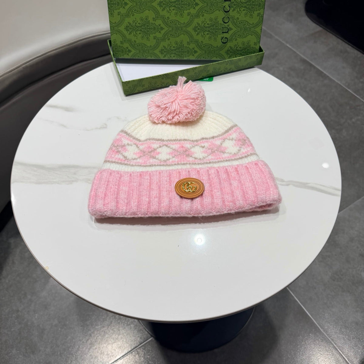 Gucci Wool Blend Knitted Hat 447961