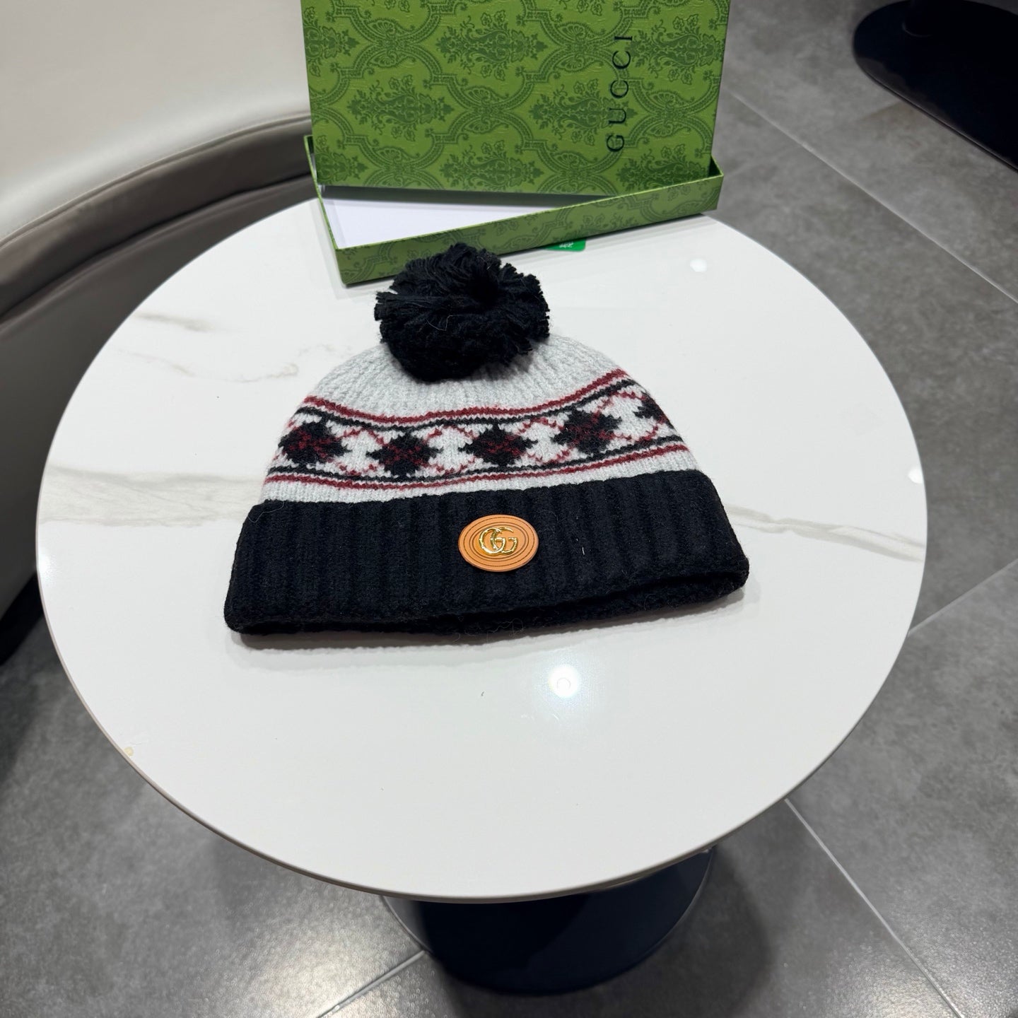 Gucci Wool Blend Knitted Hat 447961