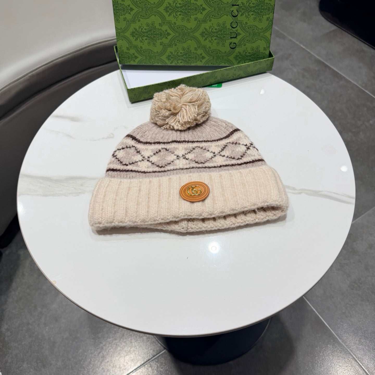Gucci Wool Blend Knitted Hat 447961