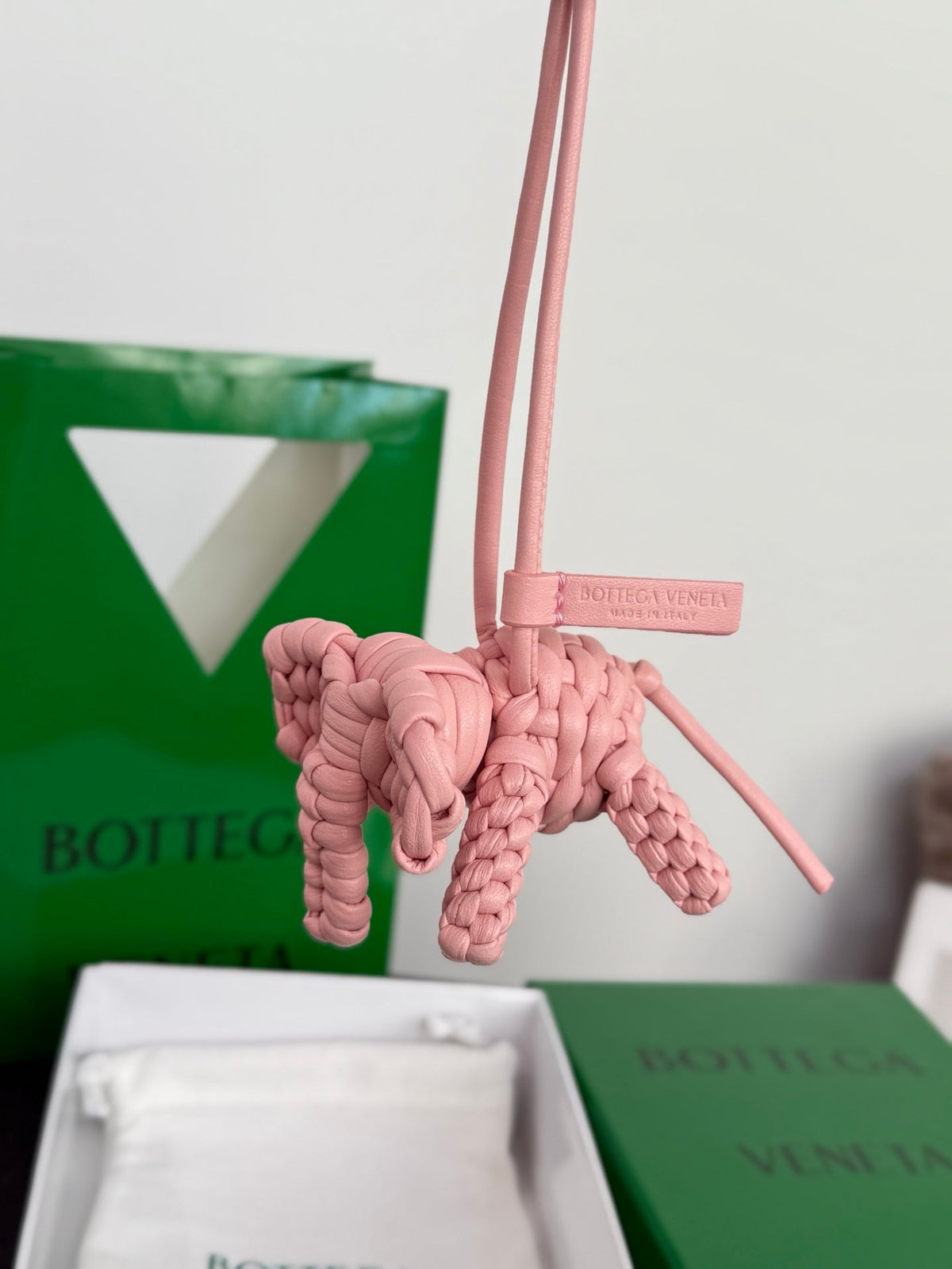 Bottega Veneta Elephant Charm Lambskin