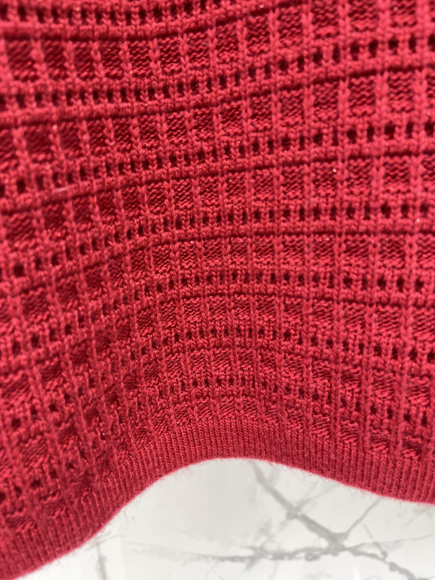 Miumiu 2025 Ruffled V-Neck Knit Cardigan Wool