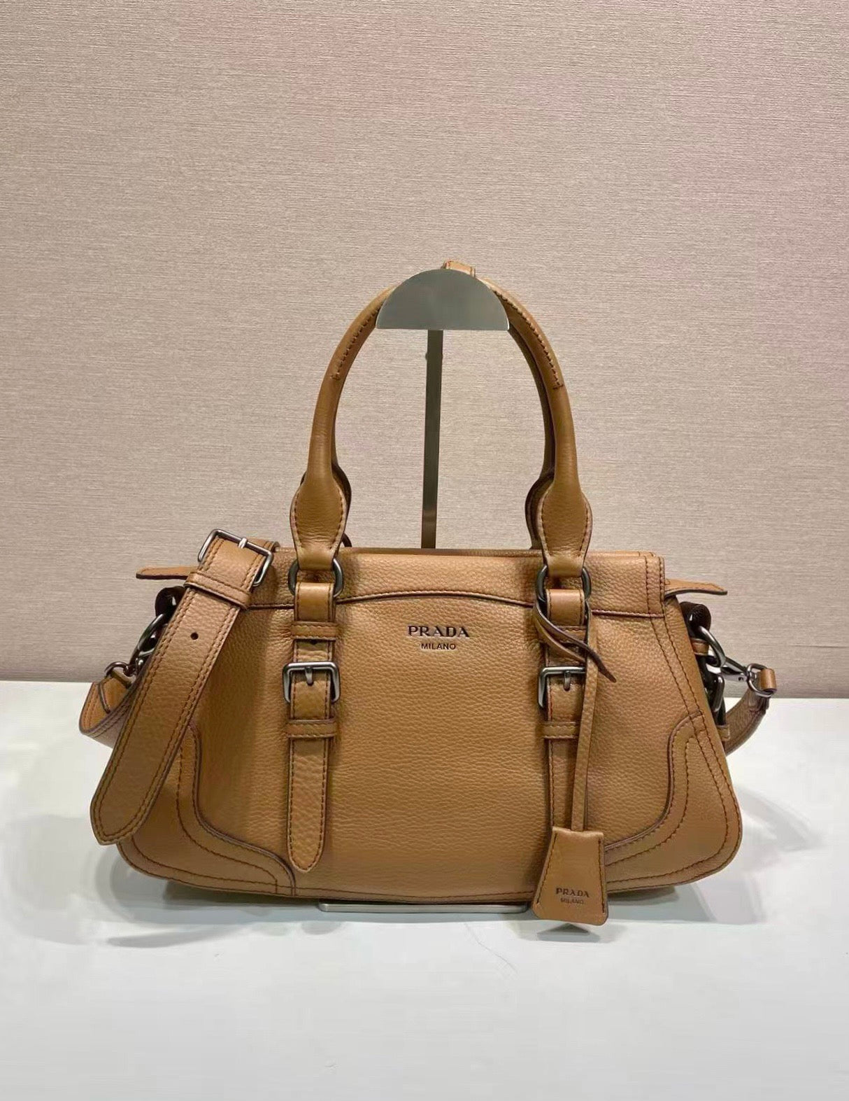 Prada 2026 Tote Bag 35cm Grained Leather 282678