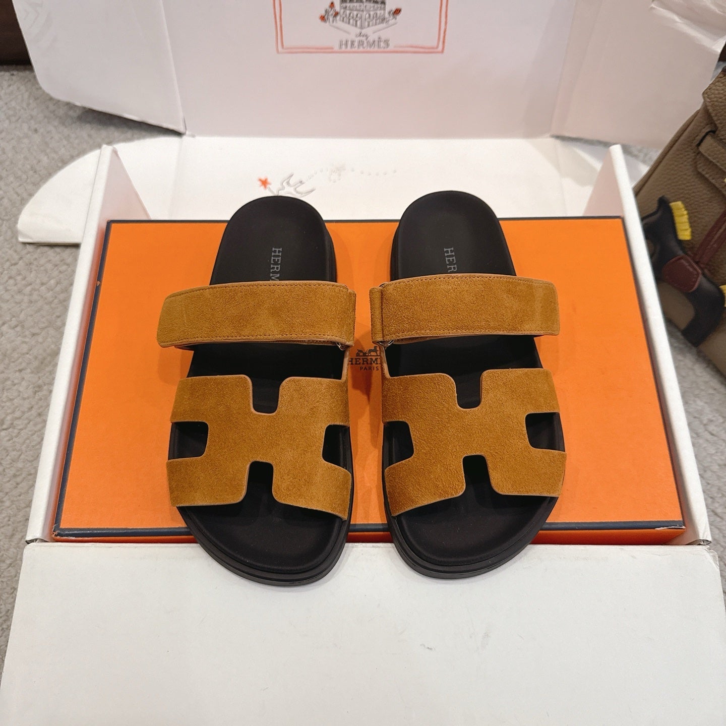 Hermes 2026 Chypre Sandal Suede 595828