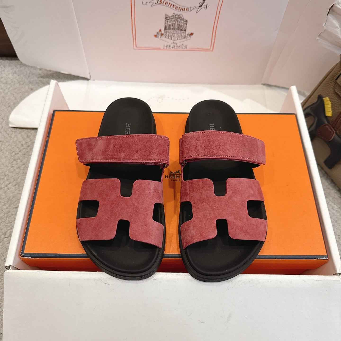 Hermes 2026 Chypre Sandal Suede 595828