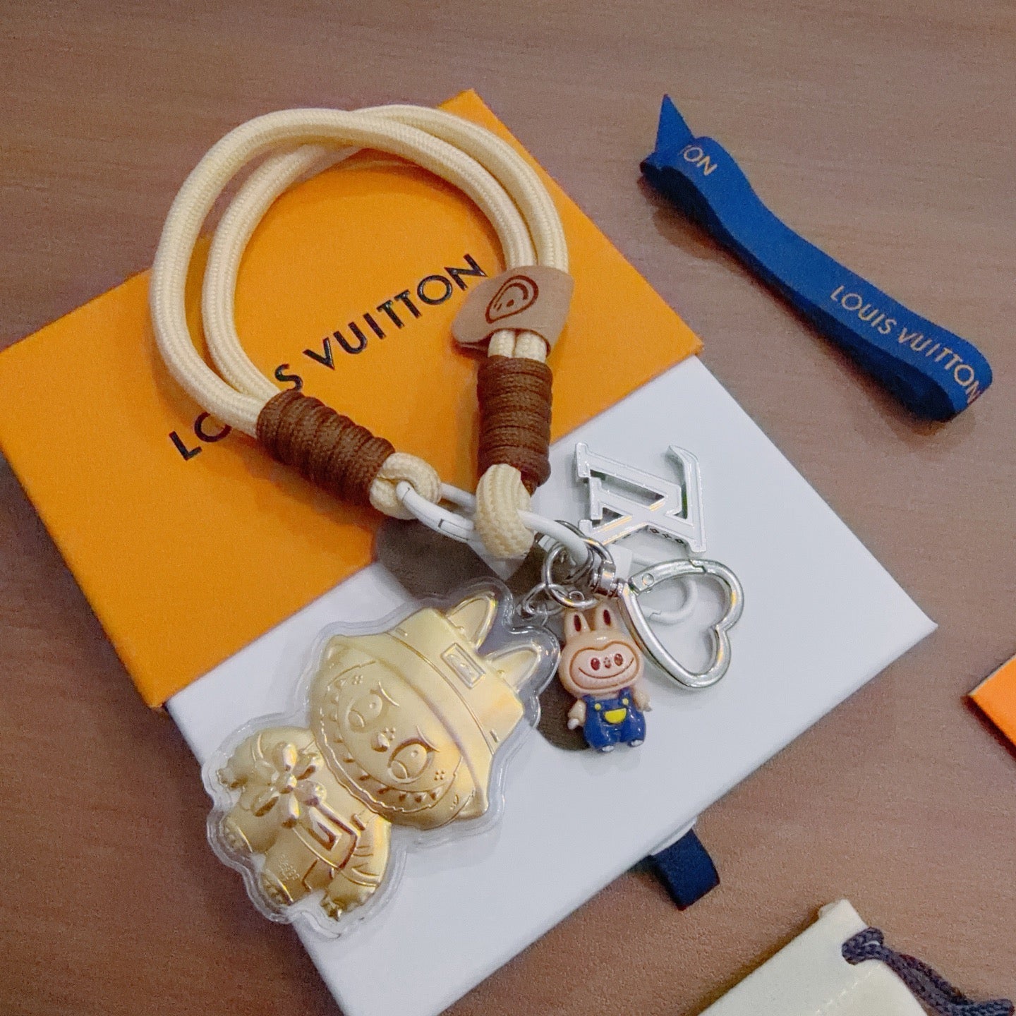 LV Gold Labubu Charm