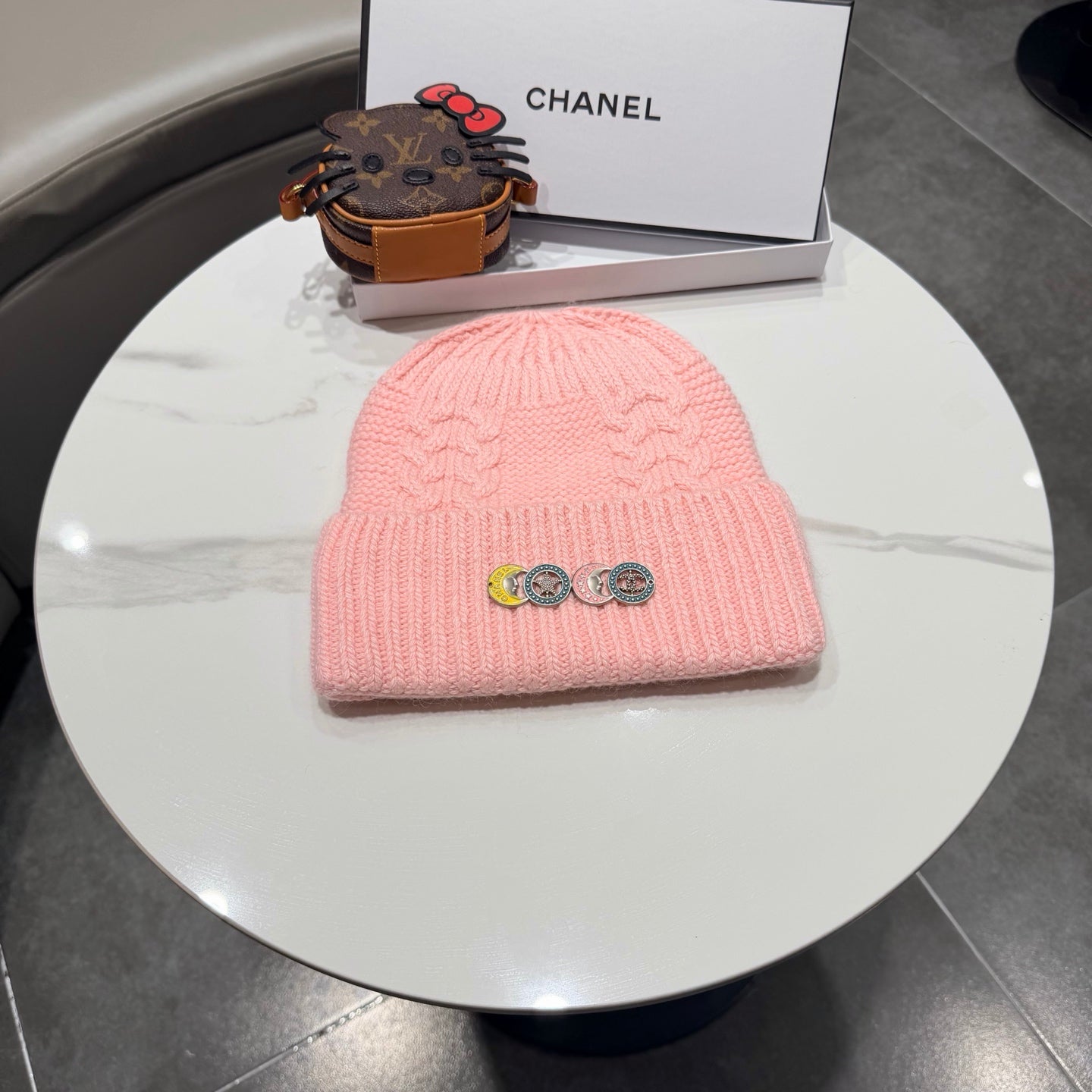 Chanel Wool Hat With "COCO" Word 435054