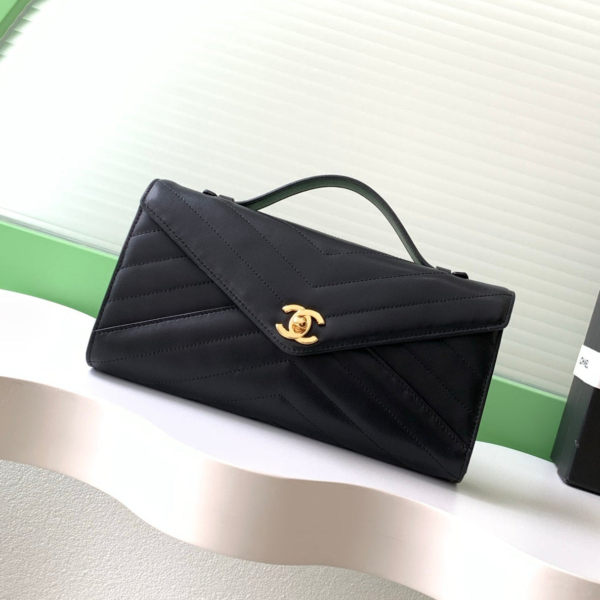 Chanel 2026 Top Handle Clutch Bag 26cm Calfskin 407397