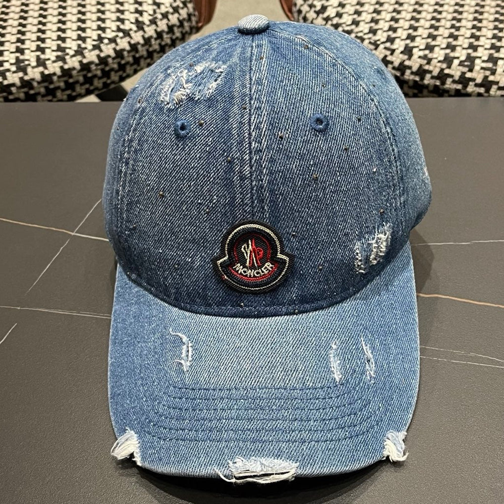 Moncler Denim Baseball Cap Hat 512537