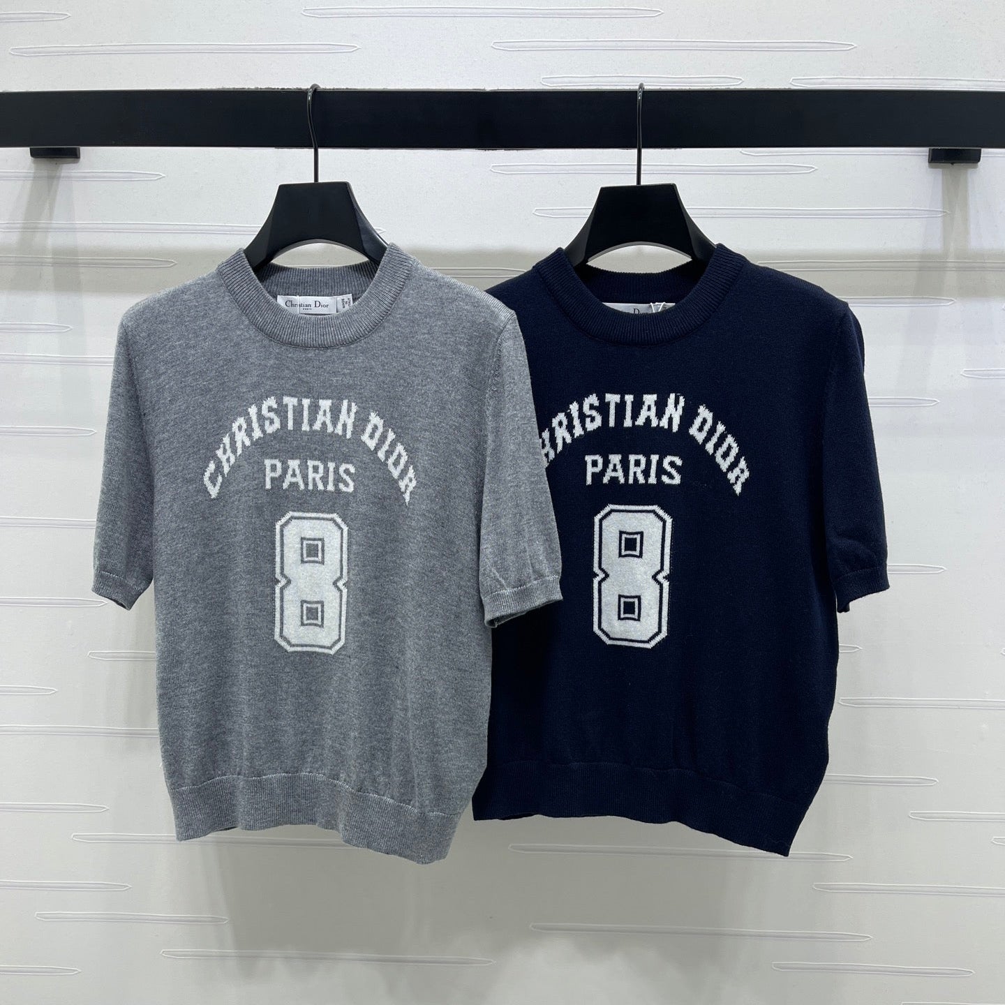 Dior 2026 Number with Logo Short-Sleeve T-Shirt Wool