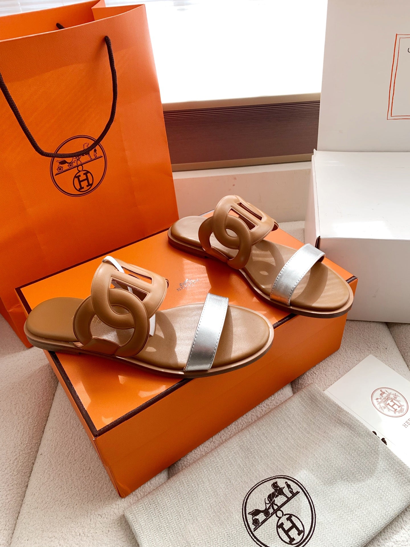 Hermes 2026 Lagune Sandal Sheepskin 698315