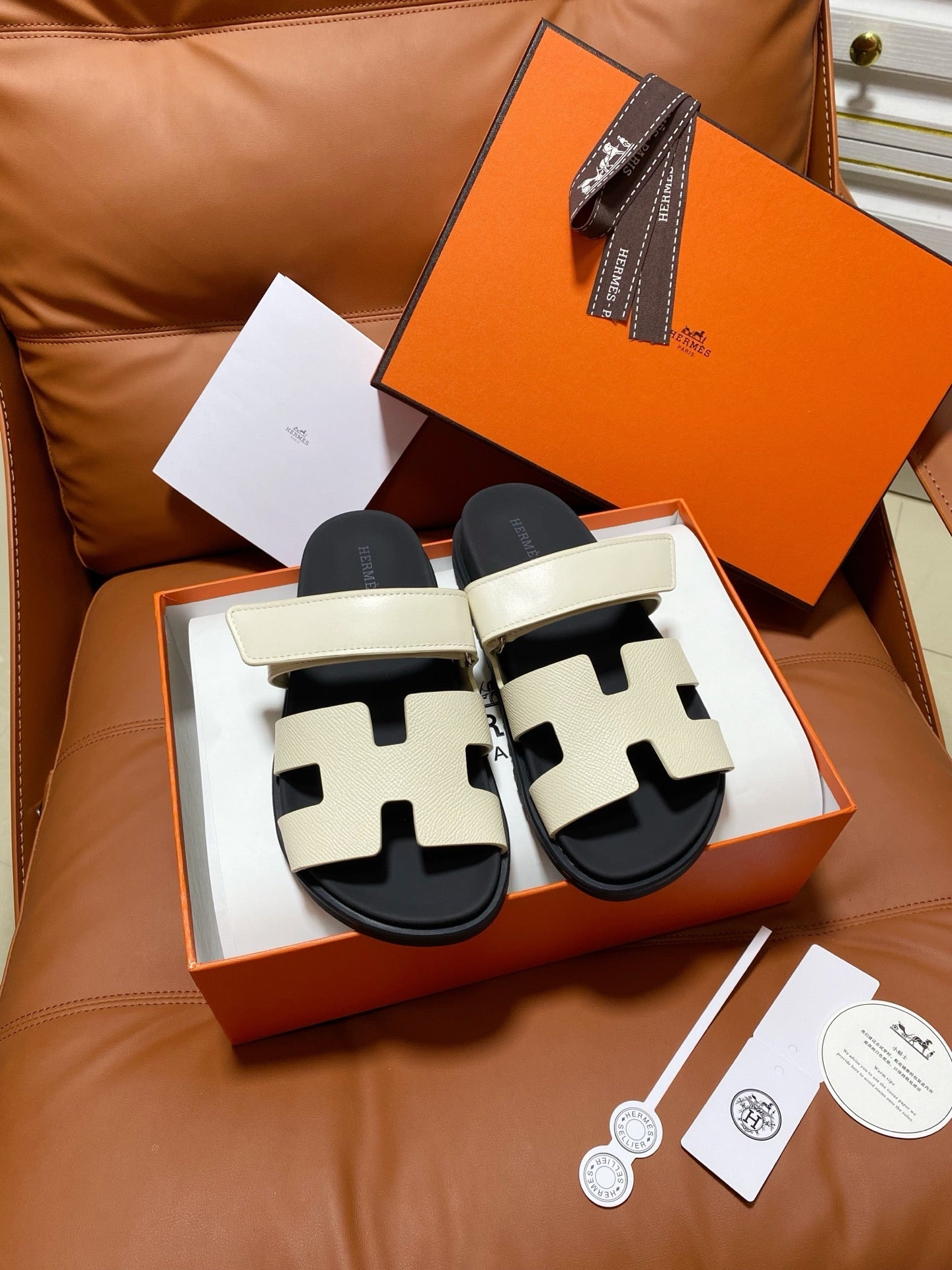 Hermes 2026 Chypre Sandal Sheepskin And Grain Leather 664464