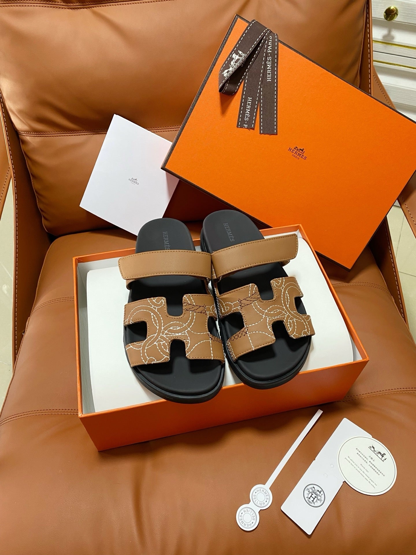Hermes 2026 Chypre Sandal Cowhide 928494