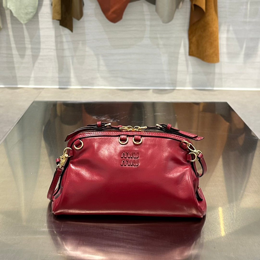 MiuMiu 2026 Caprice Clutch Bag 24cm Leather