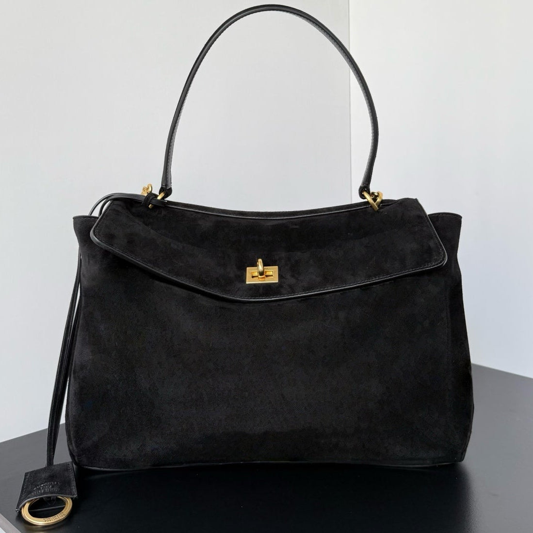 Balenciaga 2026 Rodeo Bag Gold Buckle Suede Leather