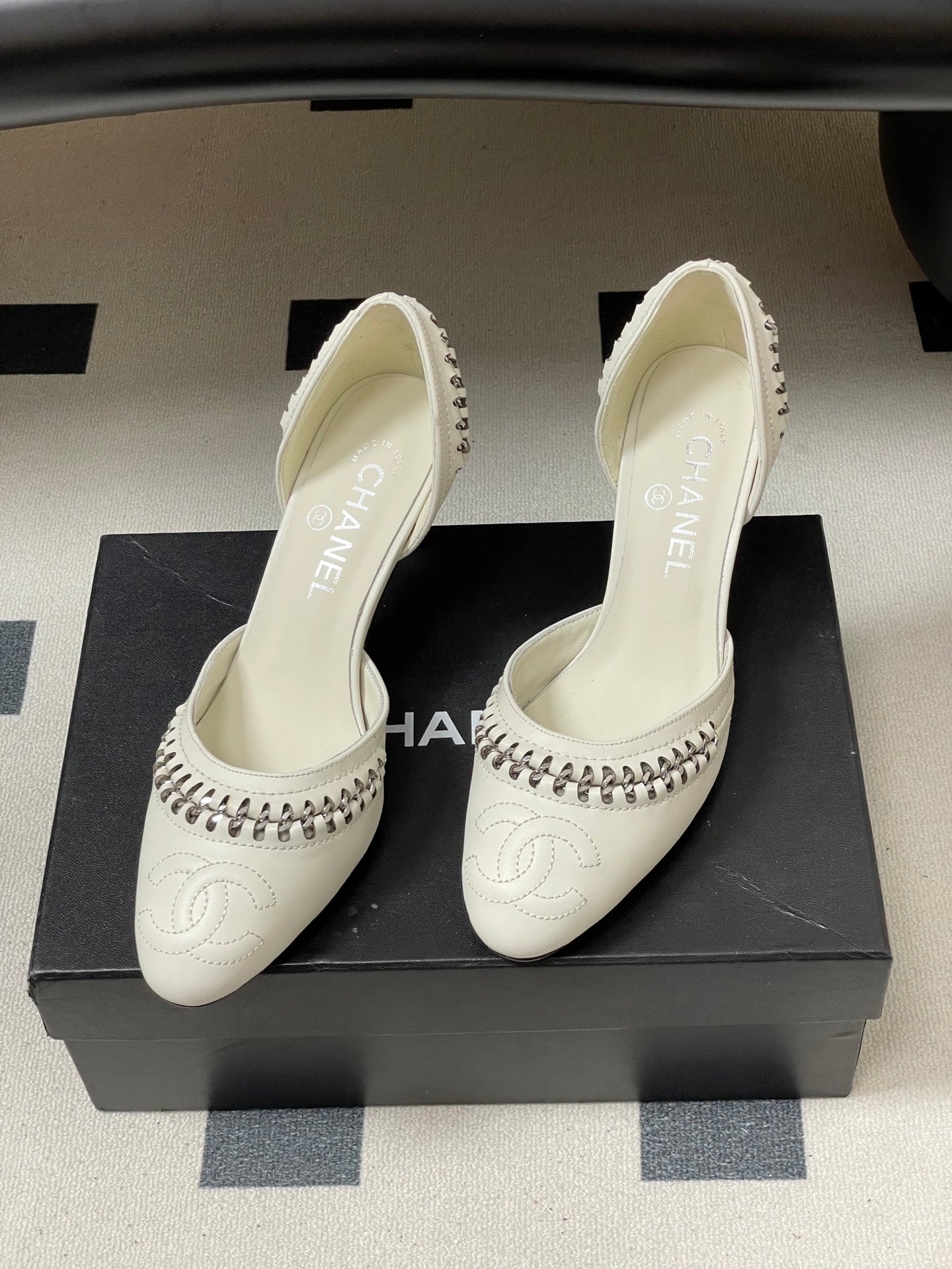 CC 2026 Embroidered Heel 70 Mary Jane Sheepskin
