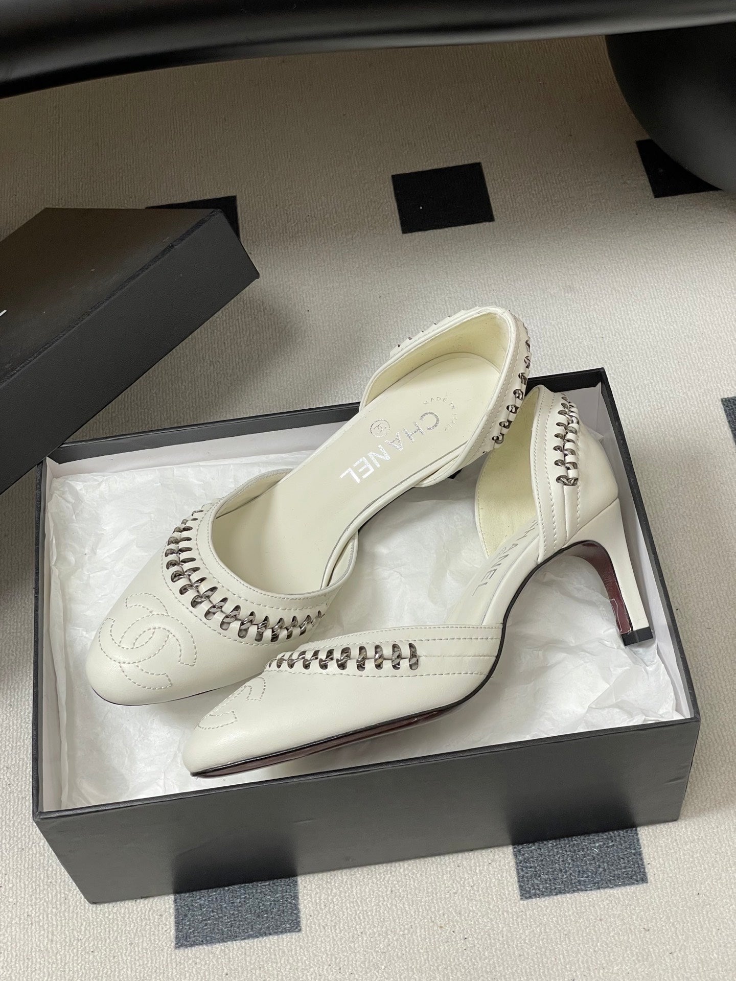 CC 2026 Embroidered Heel 70 Mary Jane Sheepskin