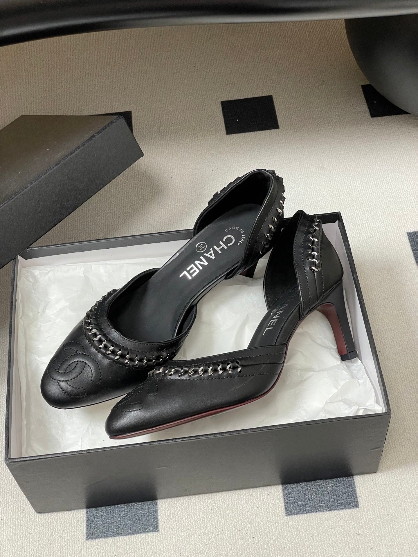 CC 2026 Embroidered Heel 70 Mary Jane Sheepskin