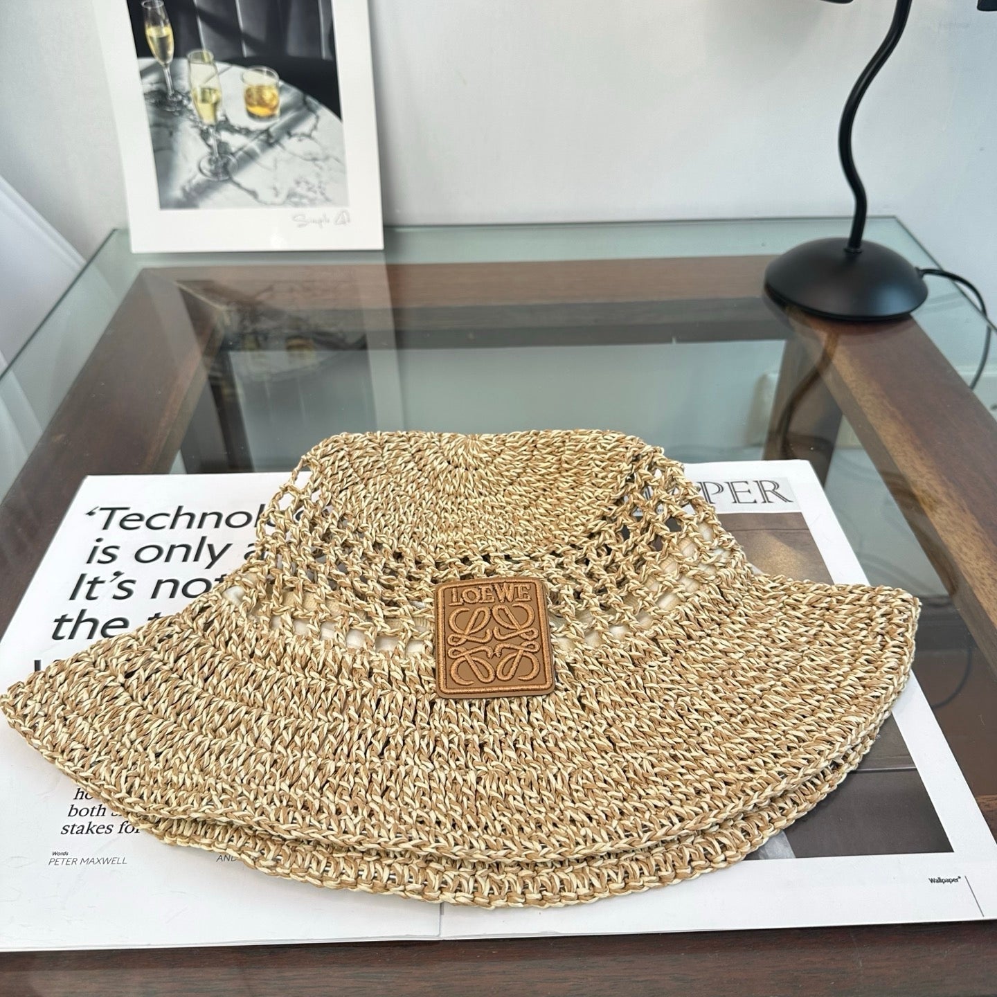Loewe Raffia Straw Hat 262247