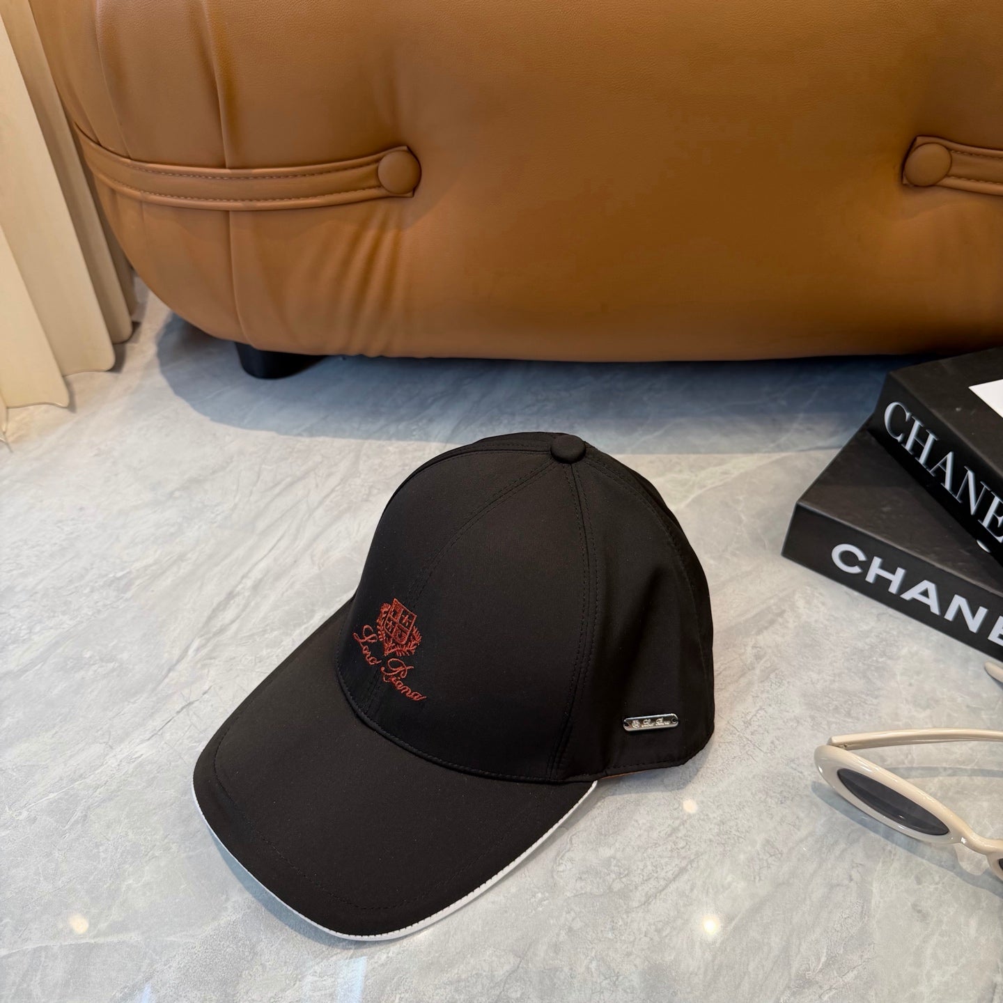 Loro Piana Logo Baseball Cap Cotton