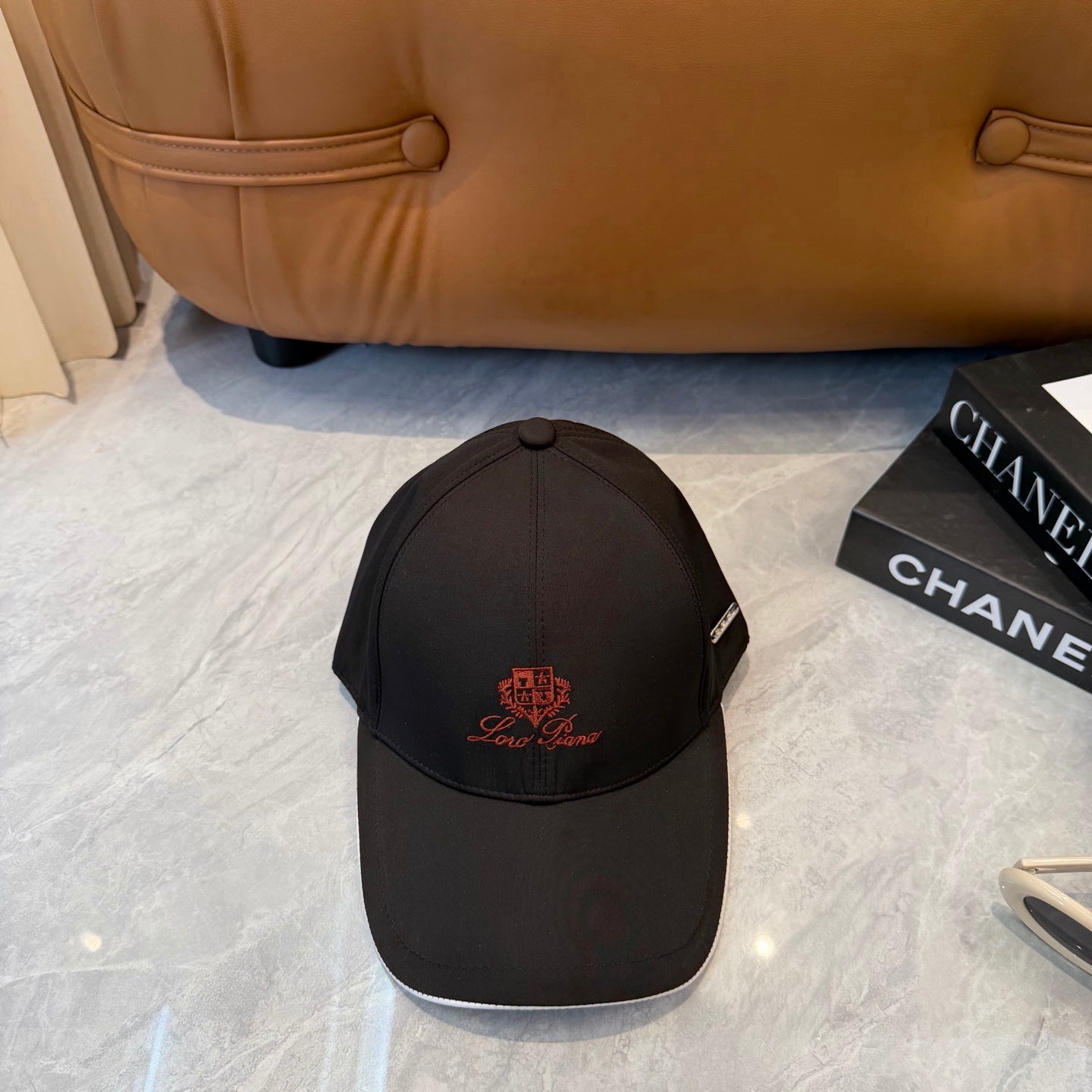 Loro Piana Logo Baseball Cap Cotton