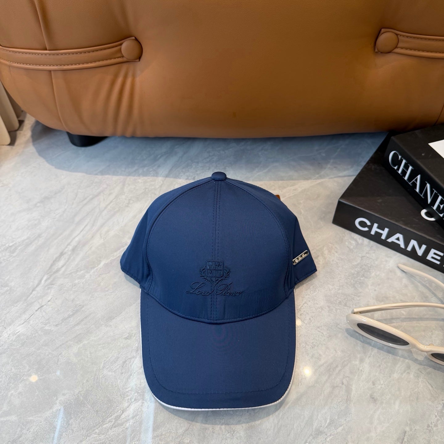 Loro Piana Logo Baseball Cap Cotton
