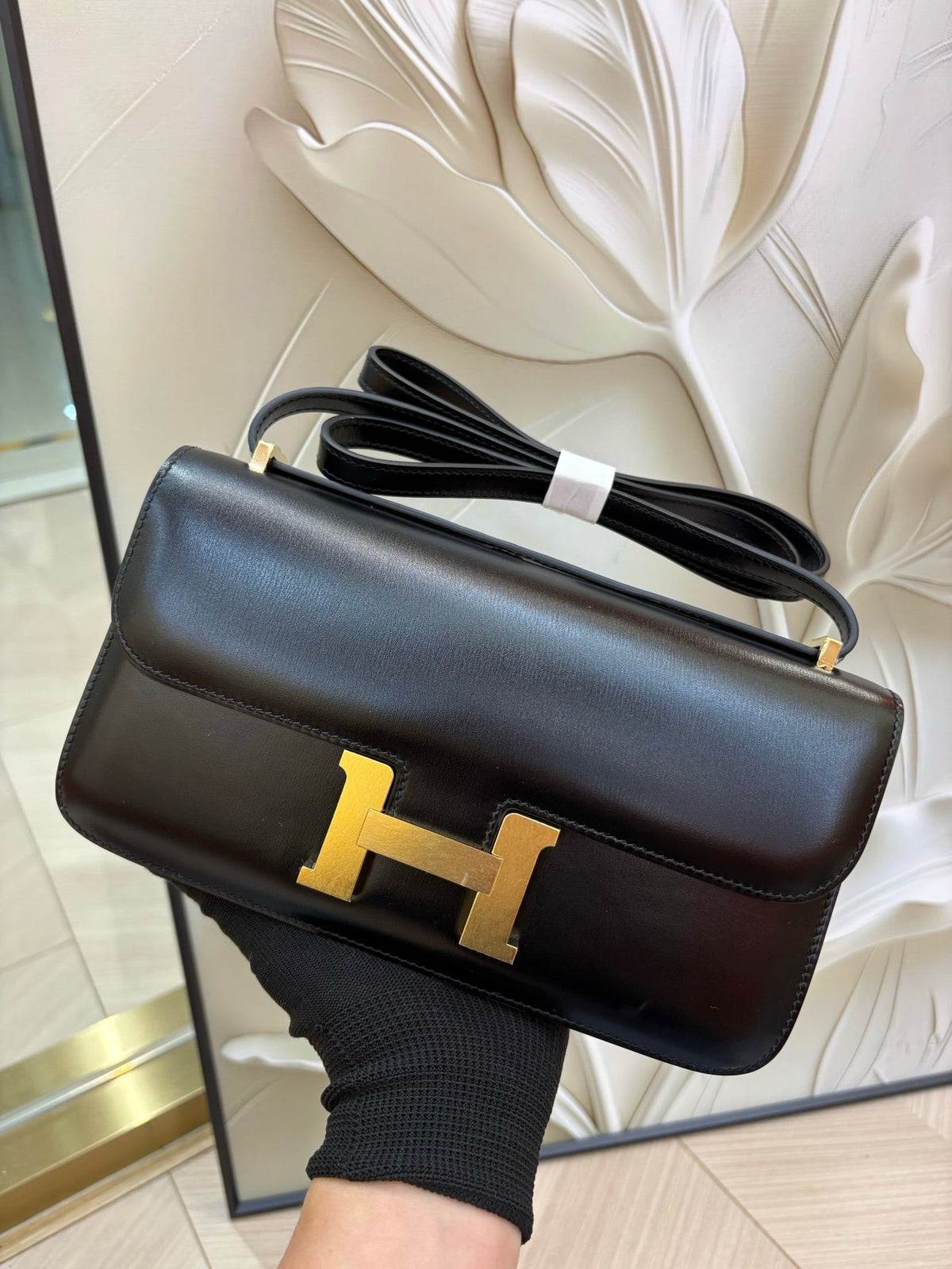 High-end Hermes 2026 Constance Elan 26cm Bag Box Leather