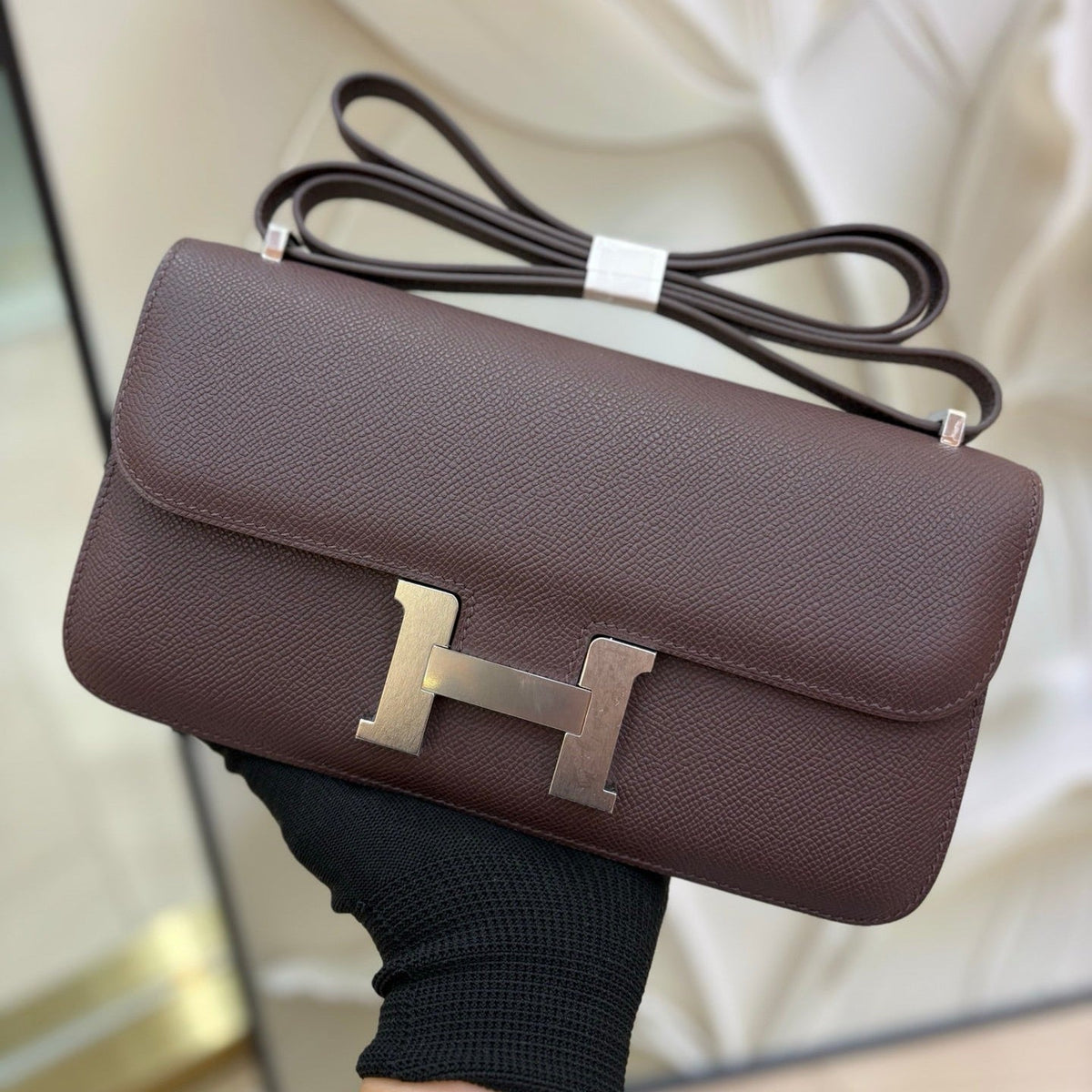 High-end Hermes 2026 Constance Elan 24cm Bag Epsom Leather 1