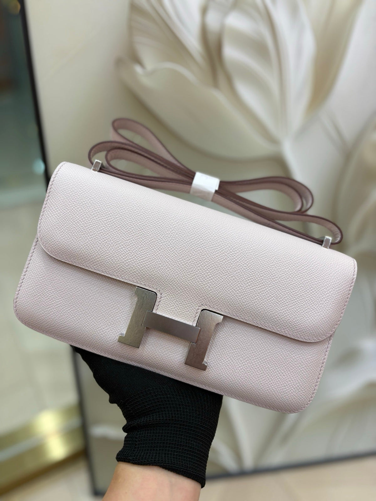 High-end Hermes 2026 Constance Elan 24cm Bag Epsom Leather 1
