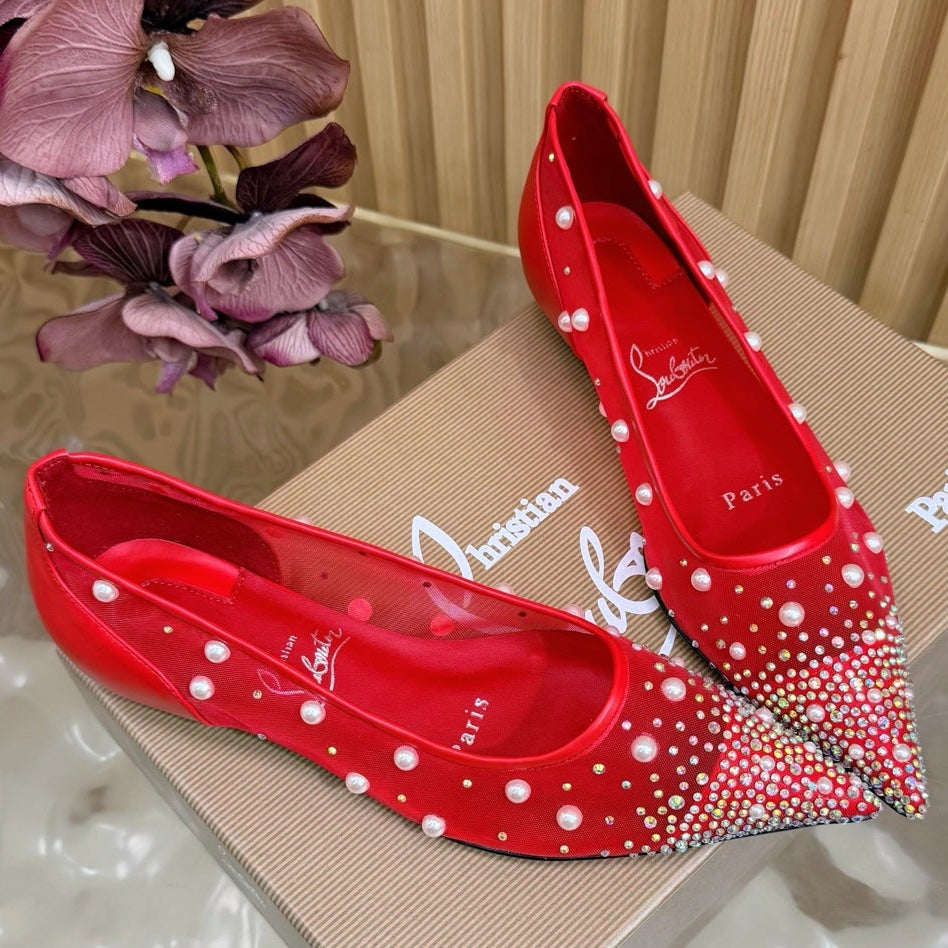 Christian Louboutin 2026 Miss Z Degrastrassina Perla Pump Mesh Strass 853079