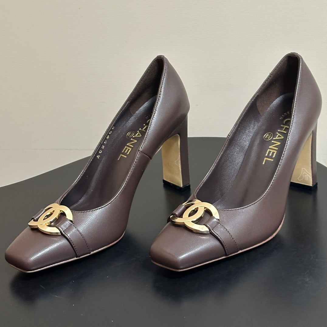 Chanel 2026 Chunky High Heels Leather Sheepskin 834665